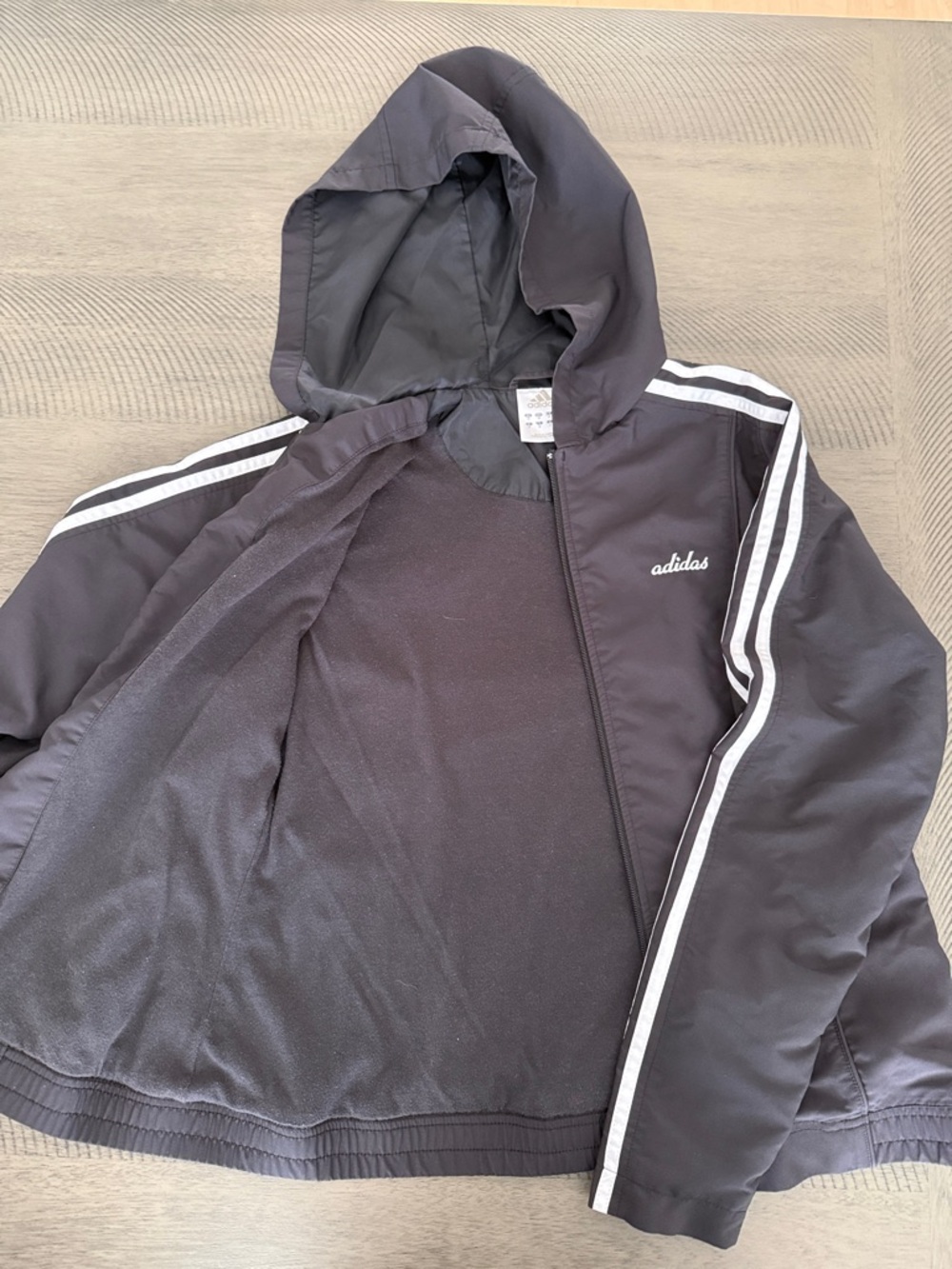 Adidas Black Hooded Track Jacket - Picture 6 of 6